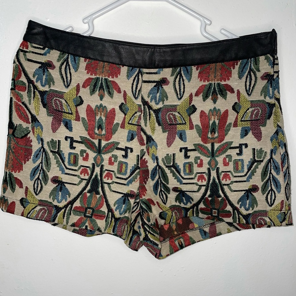 Woven Abstract Shorts